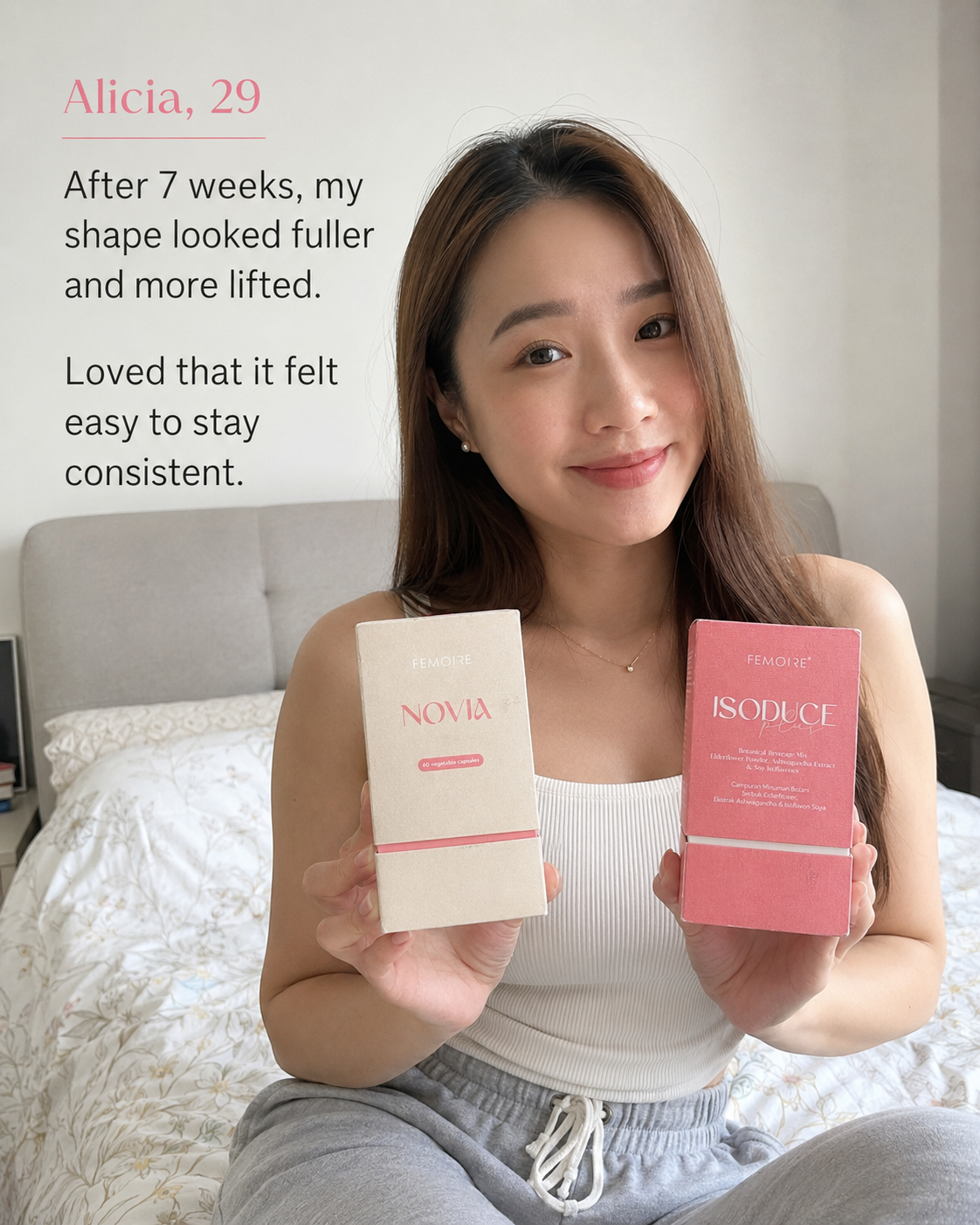 Customer with Novia and Isoduce Plus 1