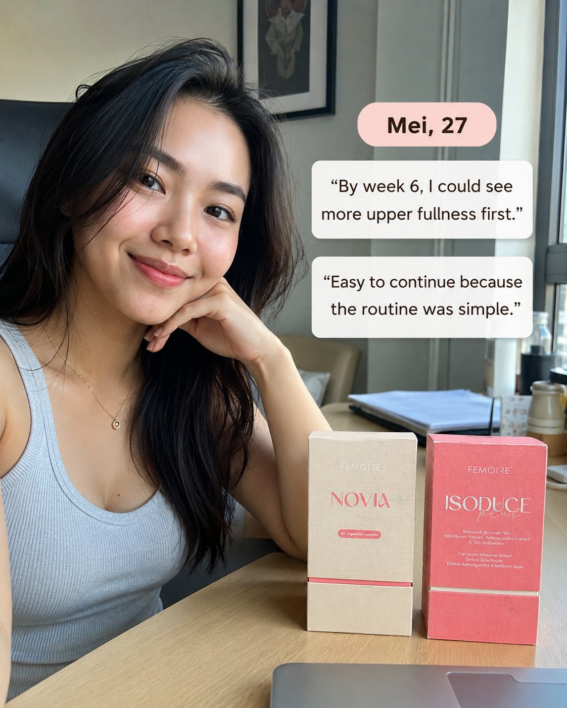 Customer with Novia and Isoduce Plus 3