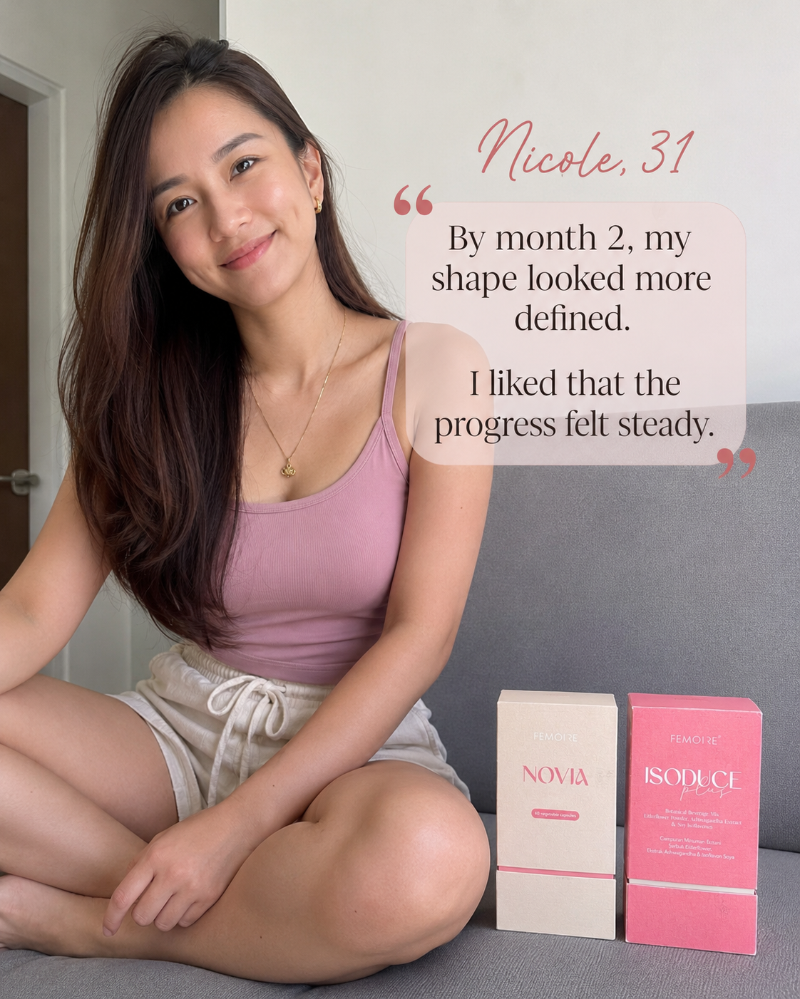 Customer with Novia and Isoduce Plus 7
