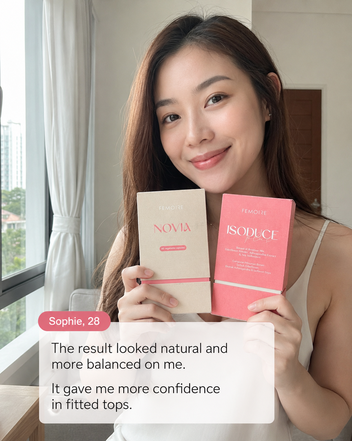 Customer with Novia and Isoduce Plus 8