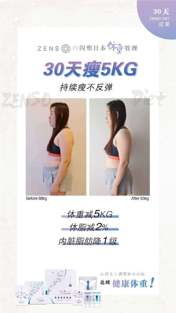 ZENSO 顾客好评 瘦5kg