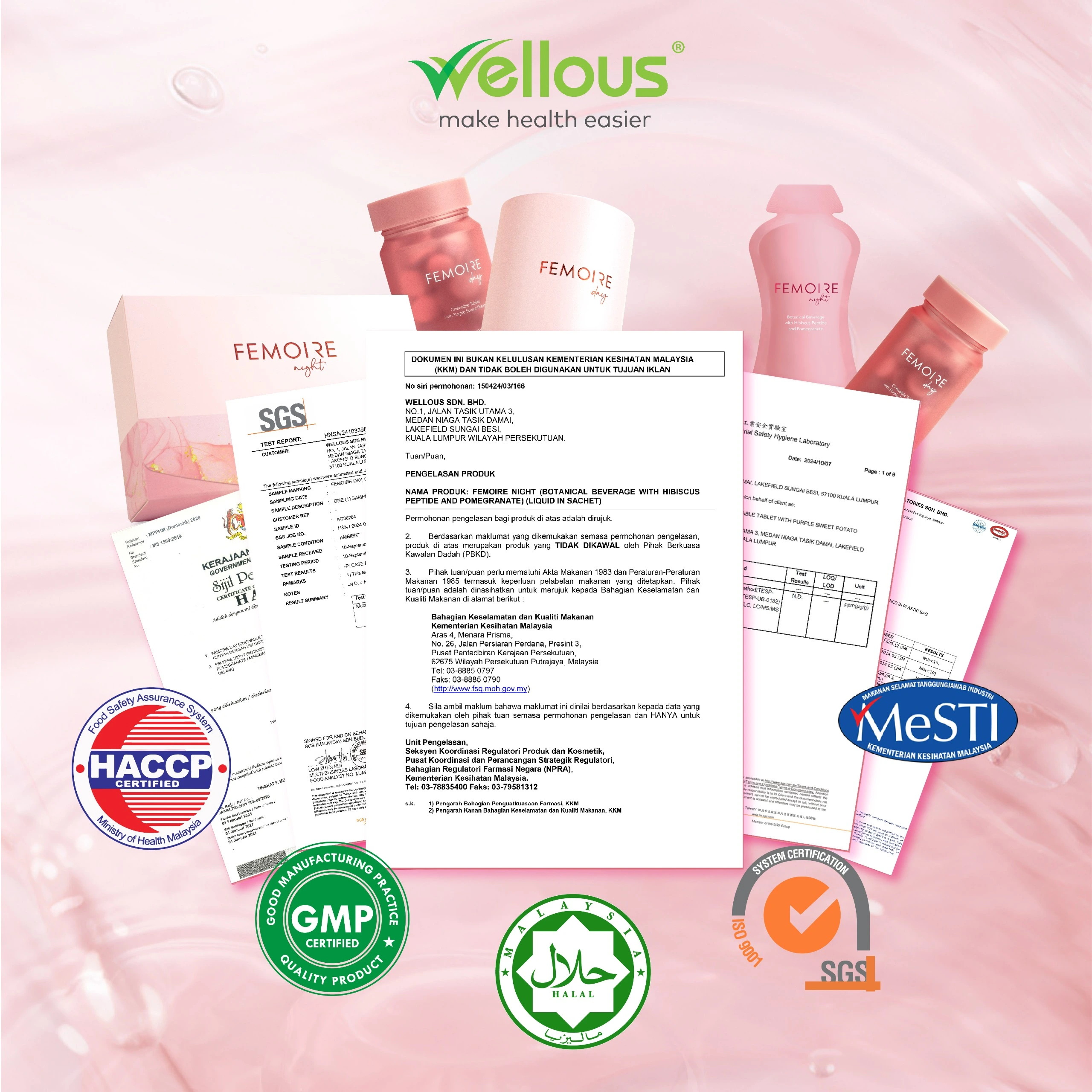 FEMOIRE Safety Certifications