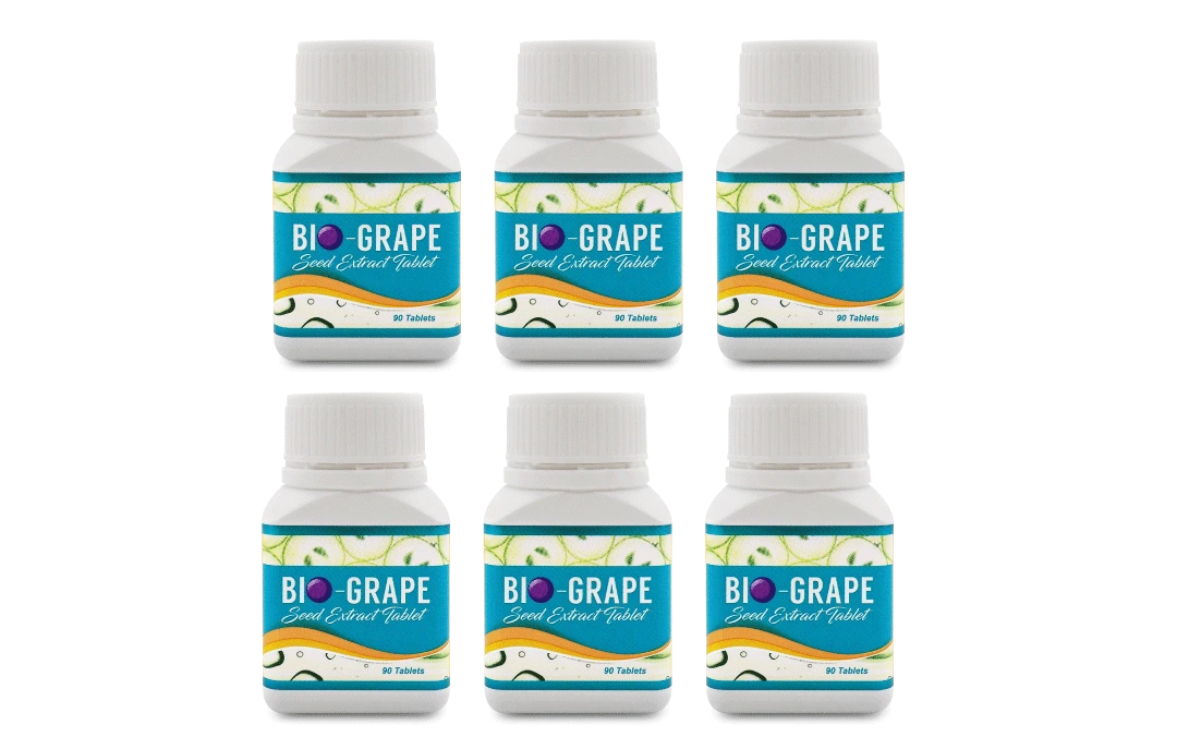 Bio葡萄籽135日完整療程6樽裝 - 深層修復血管