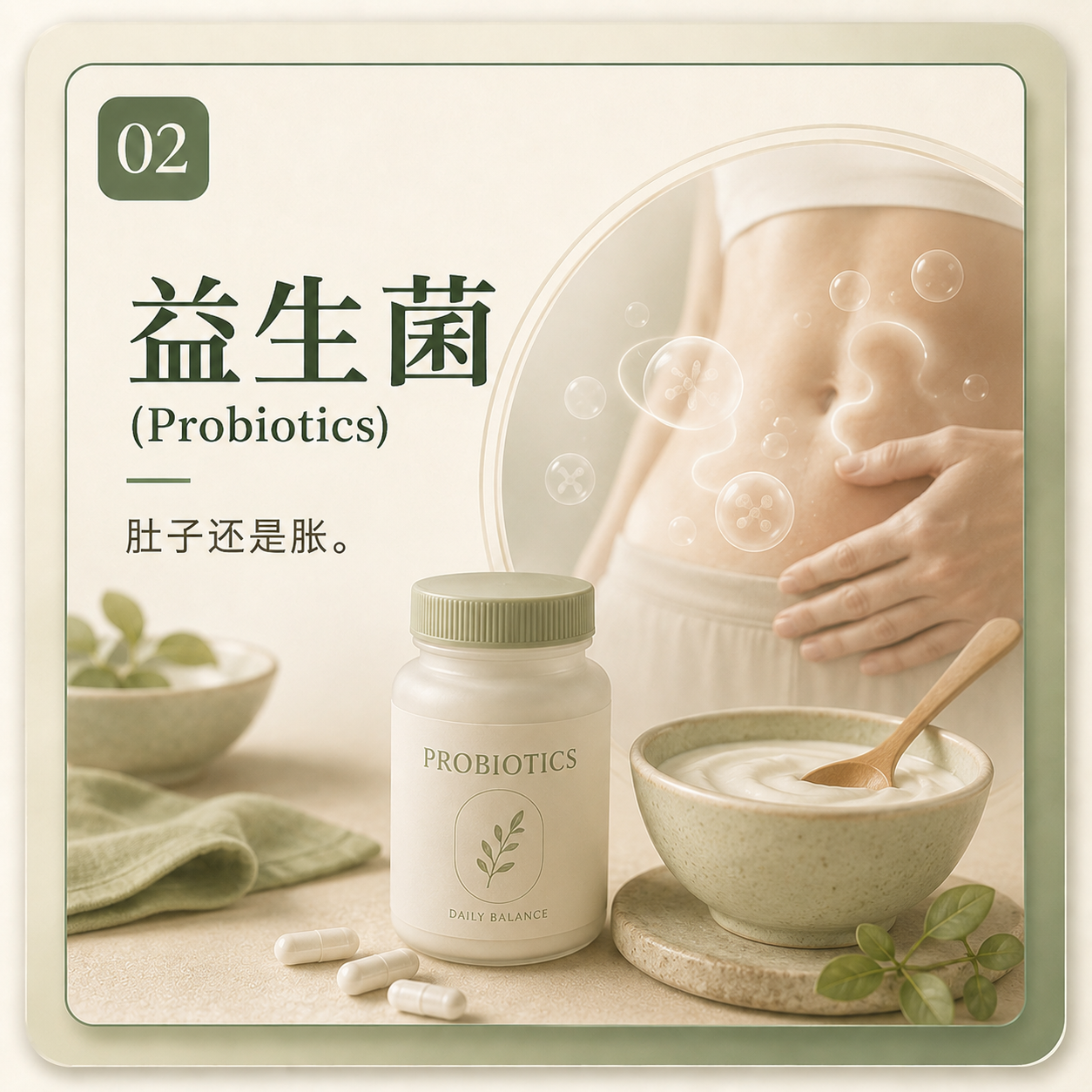 补：肚子胀排便乱一直补益生菌