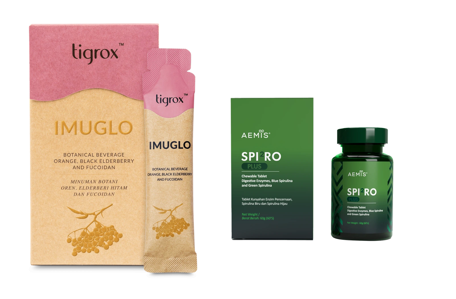 IMUGLO and SPI2RO PLUS in the Gut Support Starter Bundle