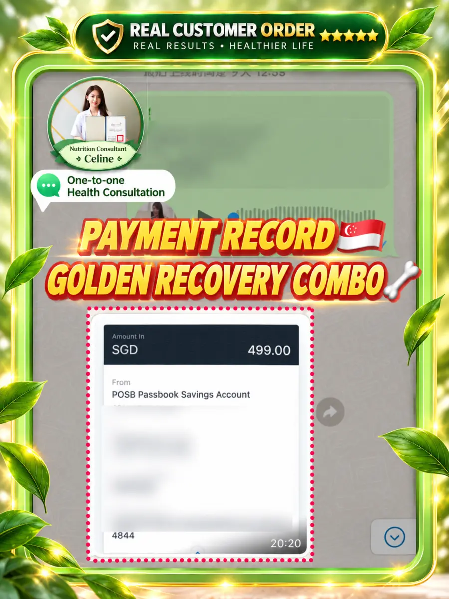 Real S$499 payment record for the complete Morning and Night programme