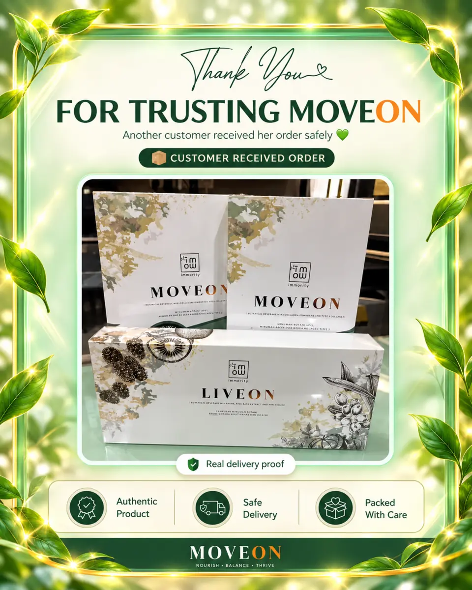 Customer received the complete MOVEON and LIVEON set safely