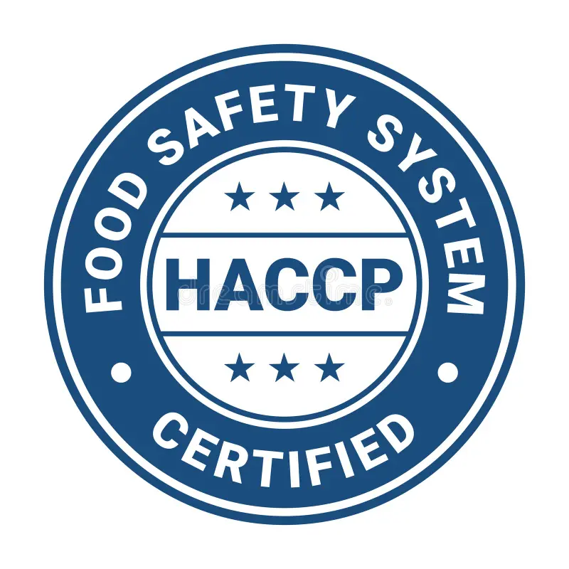 HACCP Food Safety System Certified