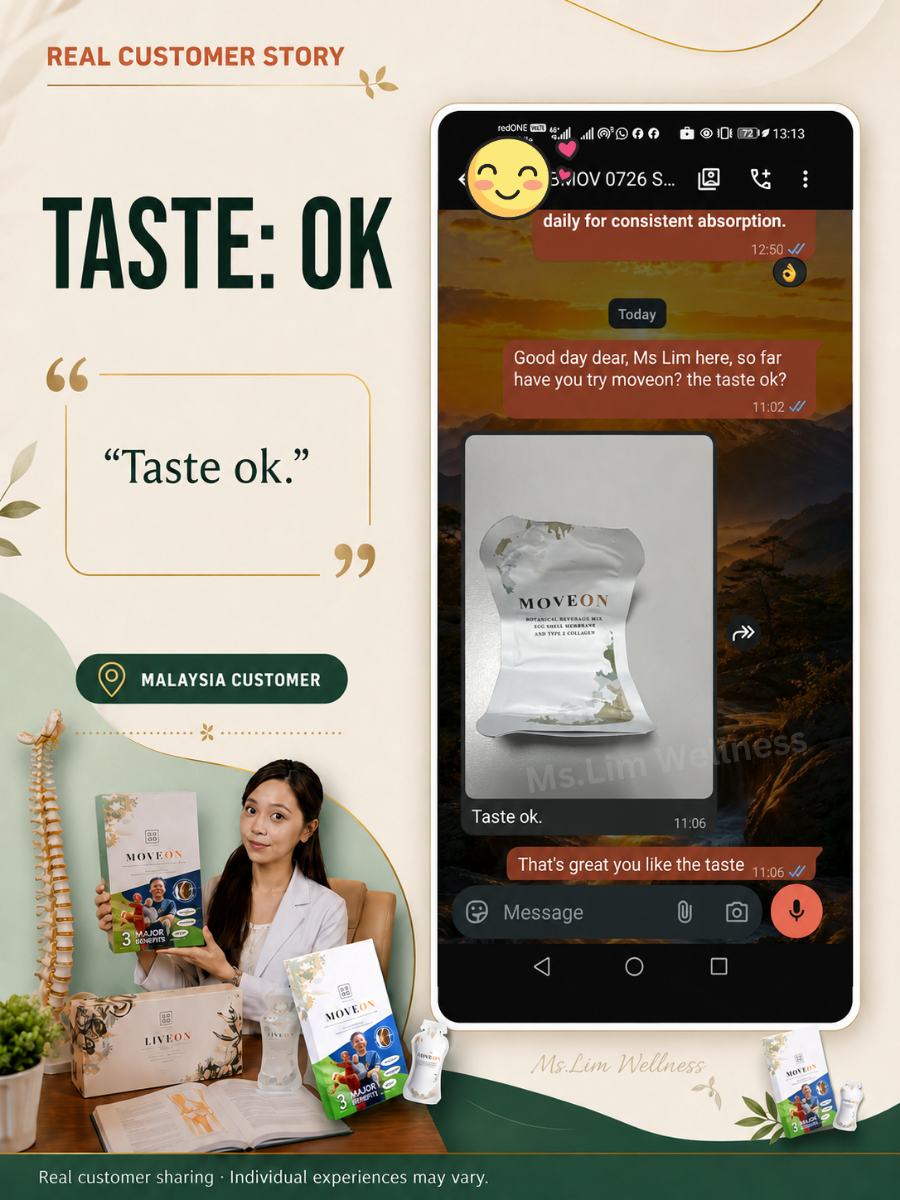 Customer feedback on MoveOn taste