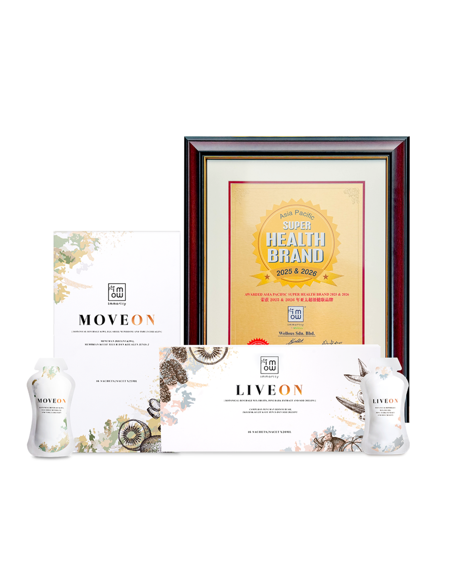 MoveOn and LiveOn daily wellness products